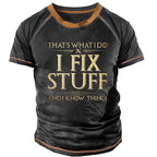 Dad Fixes Stuff Knows Things Vintage Shirt