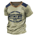 Funny Aging Wisdom Statement Graphic Shirt