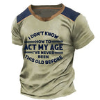 Funny Aging Wisdom Statement Graphic Shirt