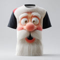 Cartoon Santa Claus Christmas Daily Artistic Vacation Graphic Tee