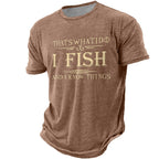 I Fish And Know Things Funny Fishing Graphic Tee