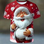 Santa Claus Christmas Designer Artistic Vacation Party Graphic Tee