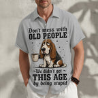 Funny Duck Slang Cartoon Animal Graphic Short Sleeve Shirt