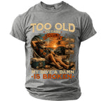 Vintage Too Old Careless Humor Graphic Tee