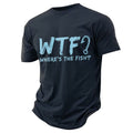 WTF Wheres The Fish Funny Fishing Pun Graphic Tee