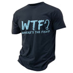 WTF Wheres The Fish Funny Fishing Pun Graphic Tee