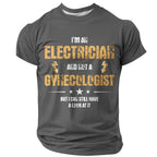 Electrician Work Humor Warning Graphic Tee