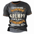 Grumpy Old Man Killin It Funny Graphic Lifestyle Tee