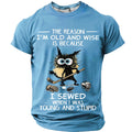 Crazy Cat Hockey Humor Graphic Tee