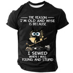 Crazy Cat Hockey Humor Graphic Tee
