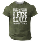 Handyman Fix Stuff Knowledge Graphic Shirt