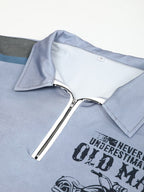 Never Underestimate Old Man With Motorcycle Biker Graphic Tee