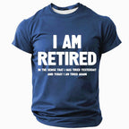 Retired Tired Again Funny Statement Shirt