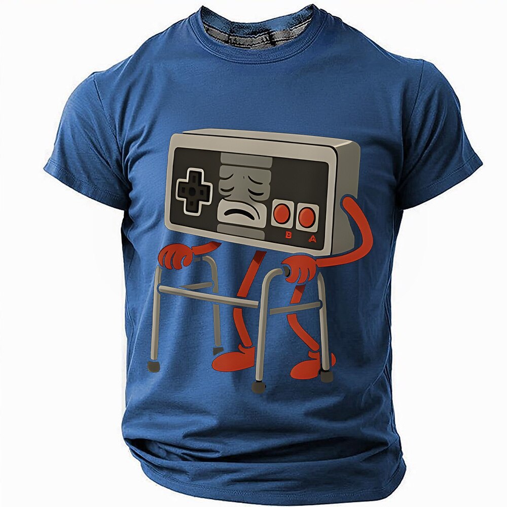 Retro Gaming Controller Walker Funny Old Gamer Graphic Tee