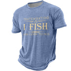 I Fish And Know Things Funny Fishing Graphic Tee