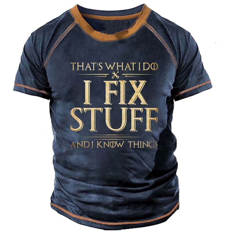 Dad Fixes Stuff Knows Things Vintage Shirt