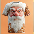 Santa Claus Christmas Cool Daily Outdoor Party Graphic Tee