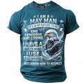 May Man Birthday Eagle Humor Graphic Tee