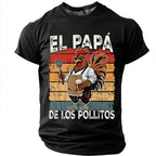 Papa Rooster BBQ Humor Graphic Tee