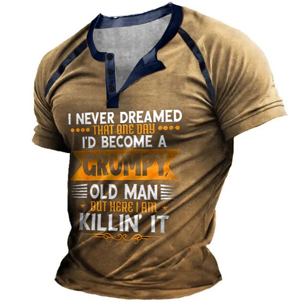 Grumpy Old Man Never Dreamed Killin It Graphic Tee