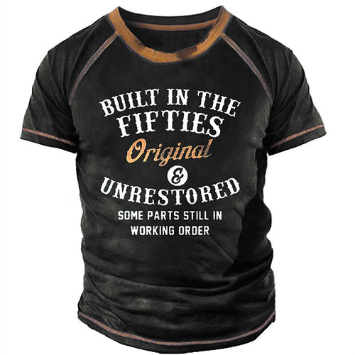 Built In Fifties Original Unrestored Funny Aging Graphic Tee