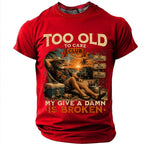 Vintage Too Old Careless Humor Graphic Tee