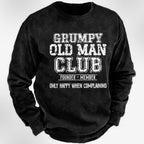 Grumpy Old Man Club Founder Member Graphic Crewneck Sweatshirt