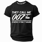 They Call Me Angler Zero Fish Funny Graphic Tee