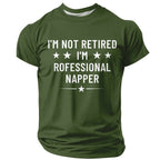 Professional Napper Retired Humor Graphic Tee