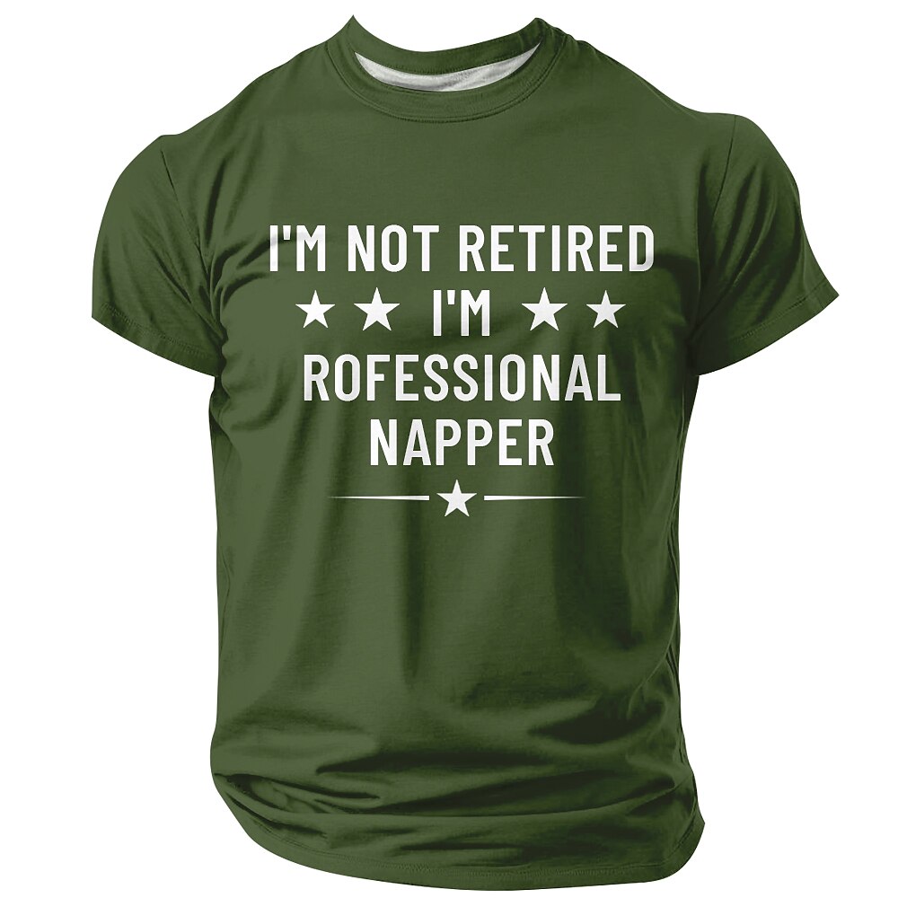 Professional Napper Retired Humor Graphic Tee