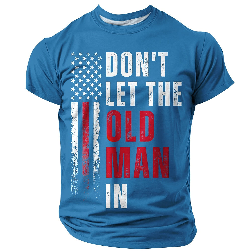 Old Man Patriotic Statement Graphic Tee