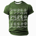 Math Equations Stick Figures Funny Science Humor Graphic Tee