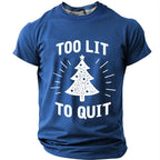 Christmas Tree Festive Holiday Graphic Casual Short Sleeve Tee