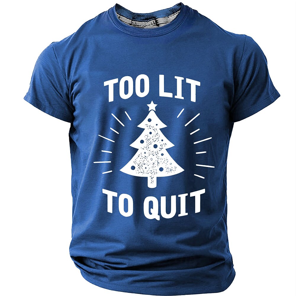 Christmas Tree Festive Holiday Graphic Casual Short Sleeve Tee