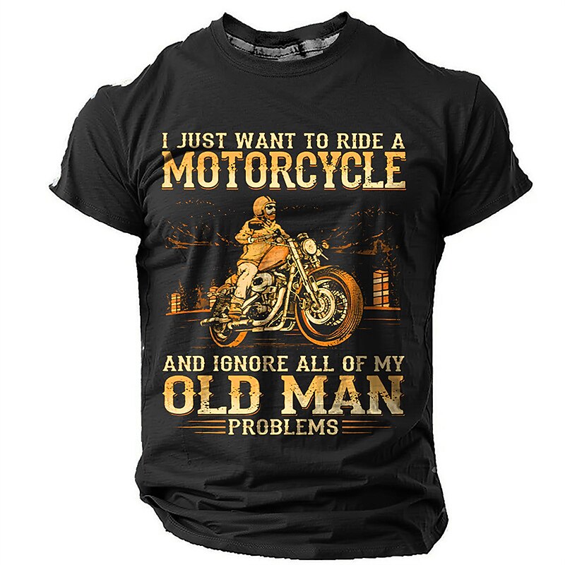 Ignore Problems Ride Motorcycle Graphic Tee