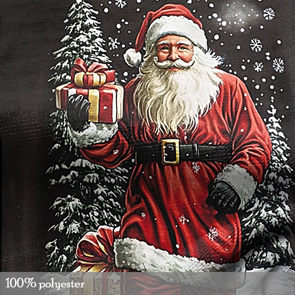 Retro Vintage Santa Claus Christmas Street Style Graphic Tee