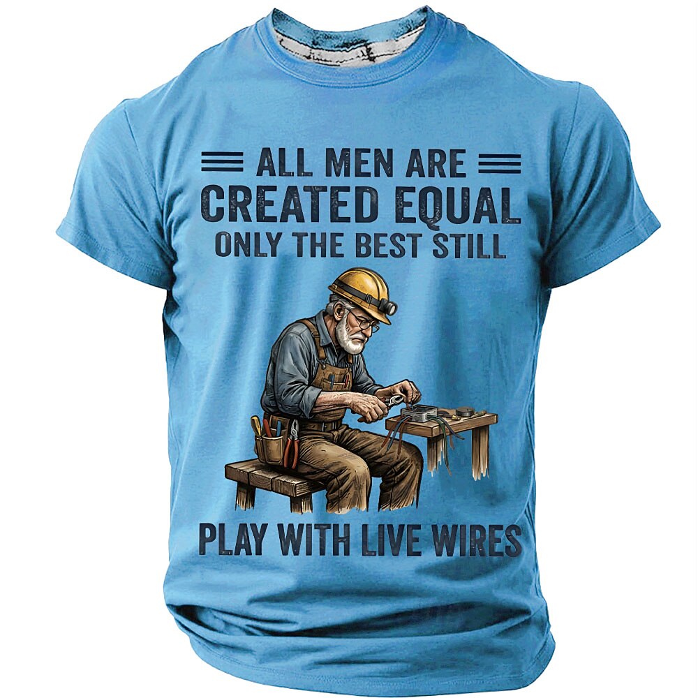 Live Wire Electrician Humor Graphic Shirt