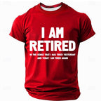Retired Tired Again Funny Statement Shirt