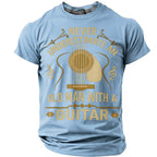 Old Man Acoustic Guitar Graphic Shirt