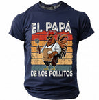 Papa Rooster BBQ Humor Graphic Tee
