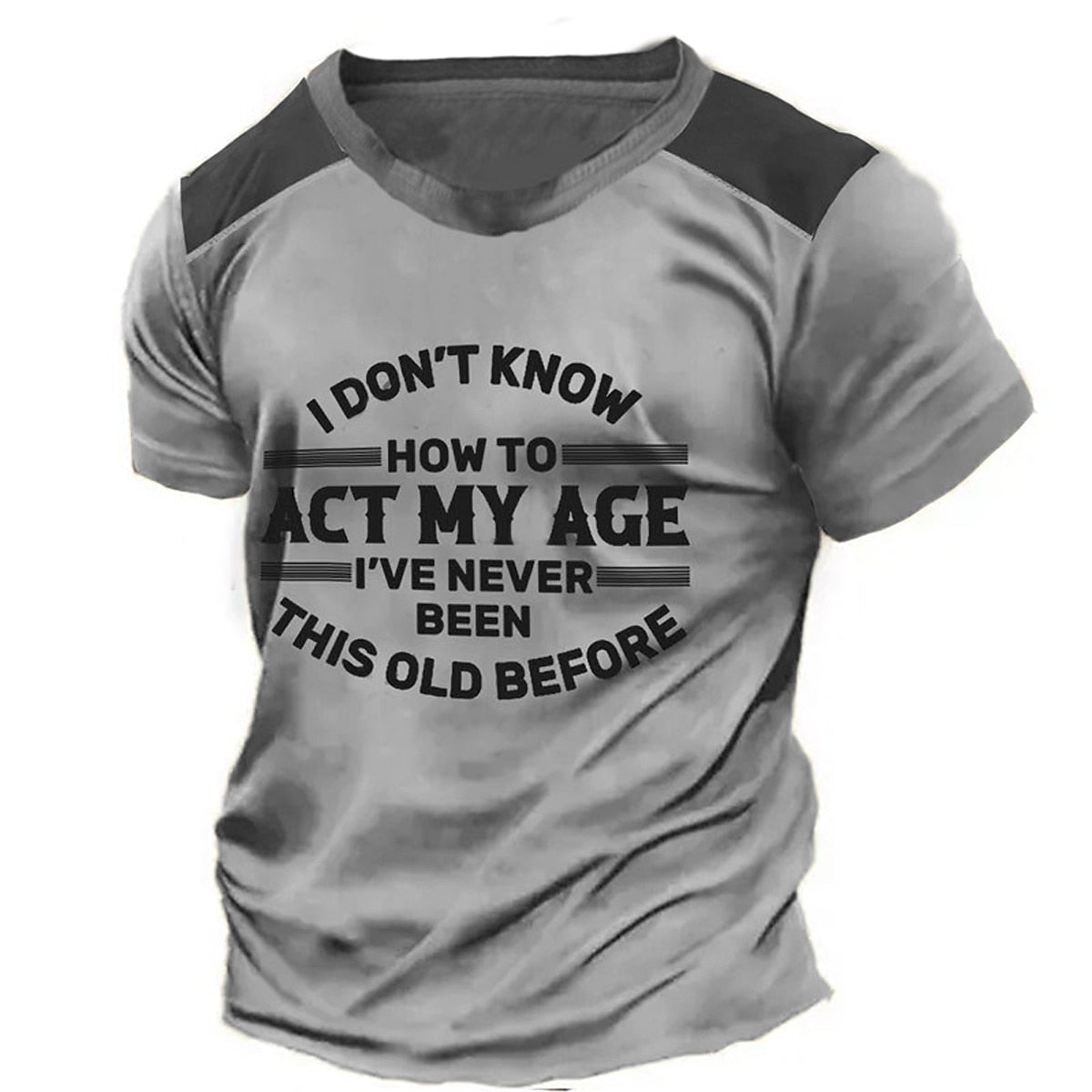 Funny Aging Wisdom Statement Graphic Shirt