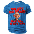 Old Man Character Funny Aging Graphic Everyday Street Tee