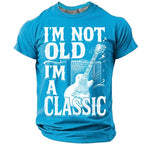 Classic Old Rocker Guitar Graphic Tee