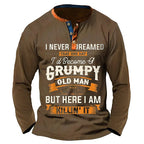 Never Dreamed Grumpy Old Man Killing It Henley Shirt