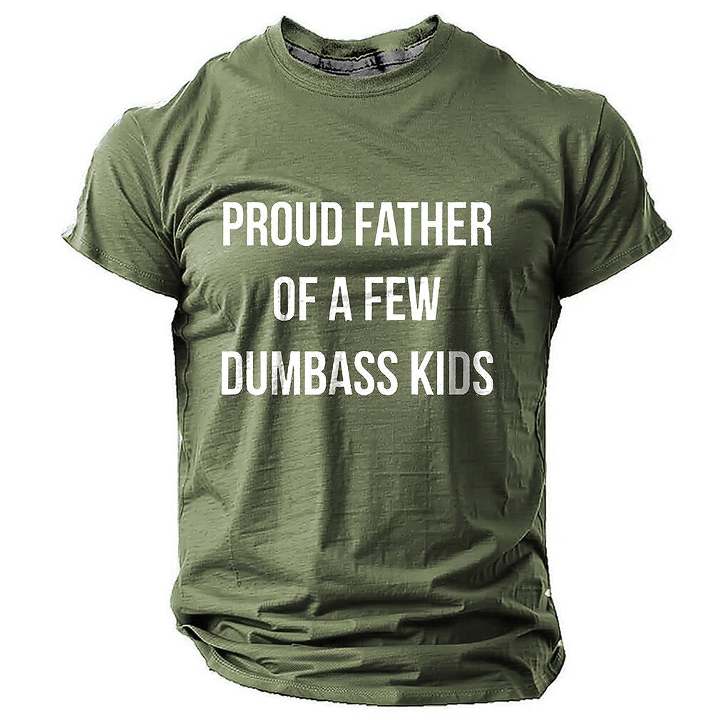 Proud Dad Family Humor Graphic Tee