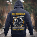 Electrician Not Grumpy Allergic Nonsense Broken Tools Graphic Hoodie