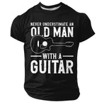 Vintage Guitar Old Man Graphic Shirt