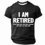 Retired Tired Again Funny Statement Shirt