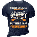 Danger Grumpy Old Man Warning Graphic Tee