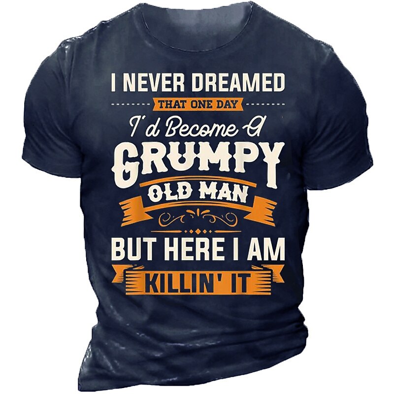 Danger Grumpy Old Man Warning Graphic Tee